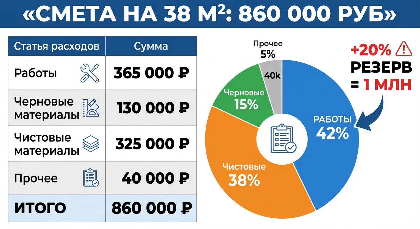 Как составить смету на ремонт квартиры