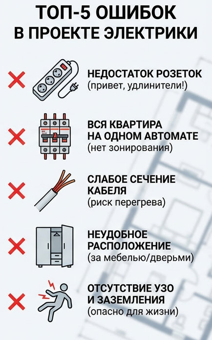 Проект электрики в квартире
