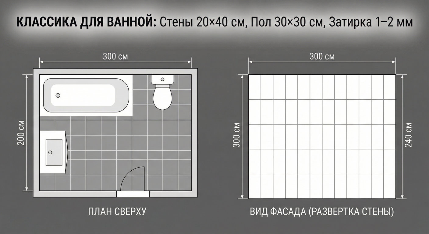 Плитка для ванной и санузла
