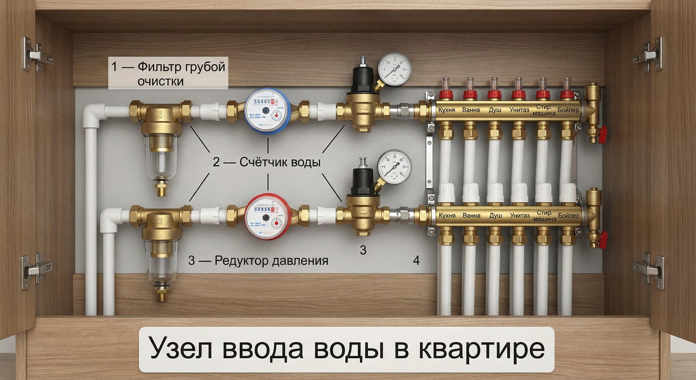 Сантехника в квартире и доме