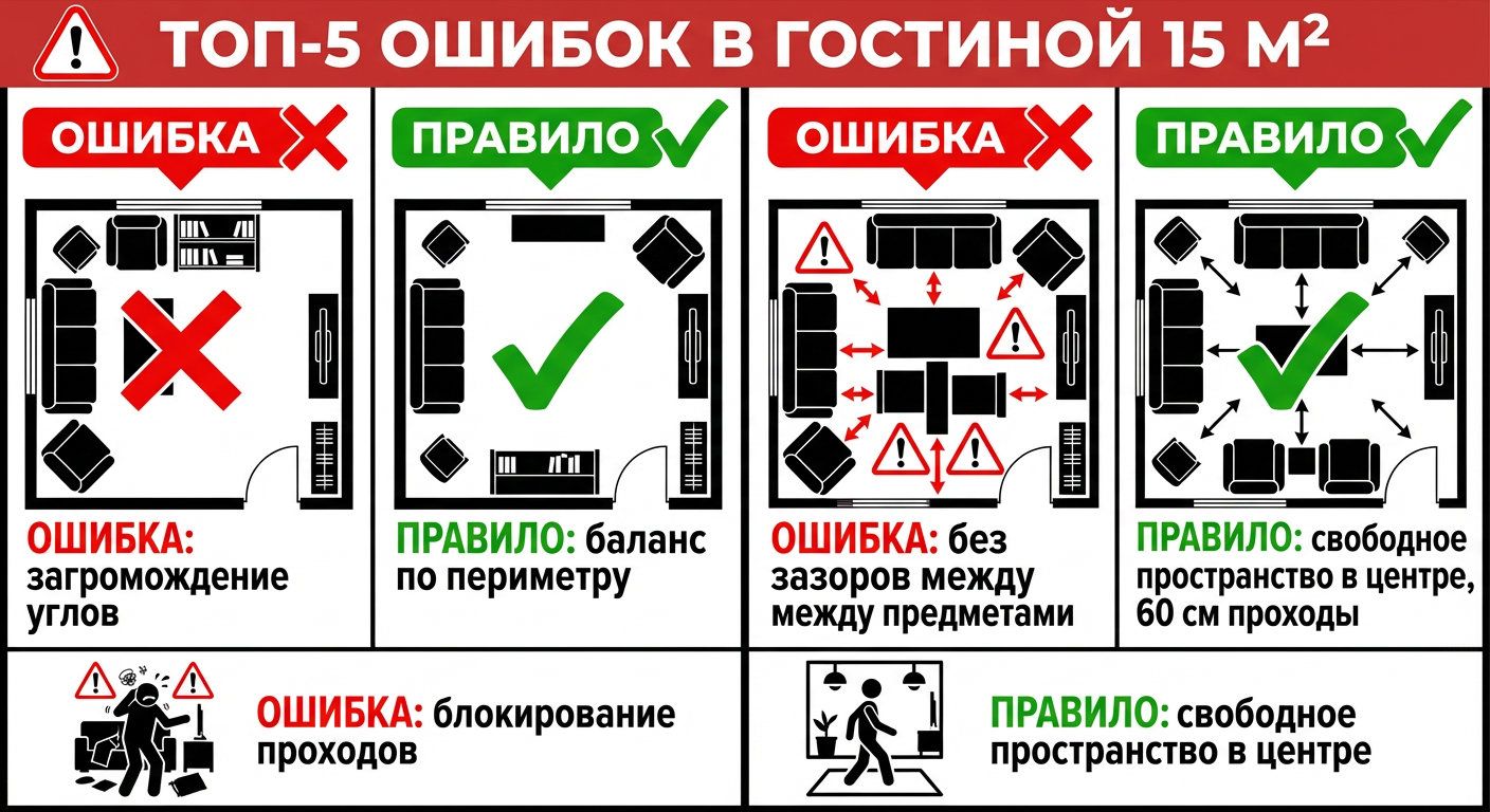 Как расставить мебель в маленькой квартире